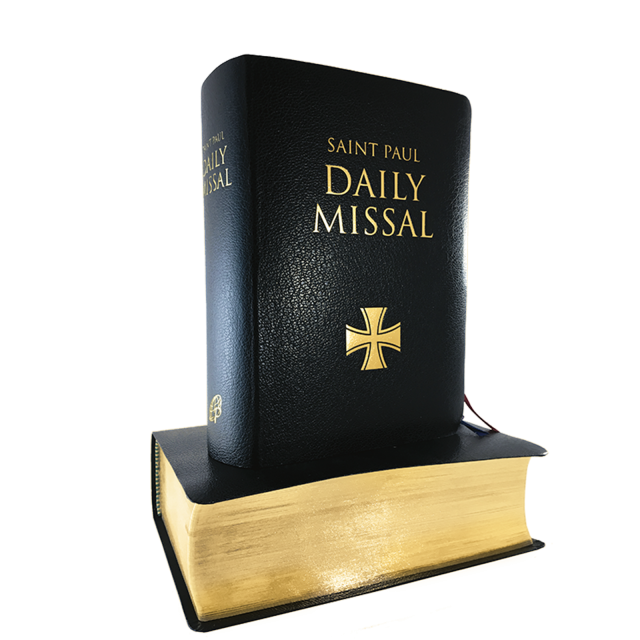 St Paul Daily Missal Blk Leatherflex
